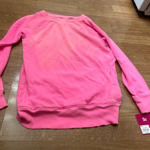 Long sleeve pink  sweatshirt